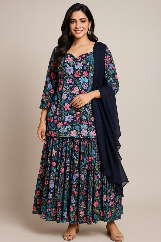 Floriva by Efflorescence: 3 piece kurta set