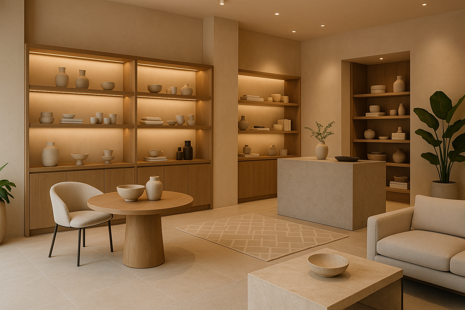 a modern lifestyle boutique background. 